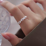 Sterling Silver Adjustable Interlocking Rings