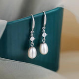 Sterling Silver Artificial Pearl Earrings