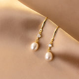 Sterling Silver Artificial Pearl Earrings