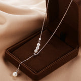 Sterling Silver Artificial Pearl Necklaces