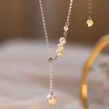 Sterling Silver Artificial Pearl Necklaces