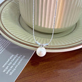 Sterling Silver Bamboo Pearl Necklaces