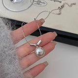 Sterling Silver Bamboo Pearl Necklaces