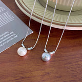 Sterling Silver Bamboo Pearl Necklaces