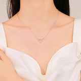 Sterling Silver Bling Heart Necklaces