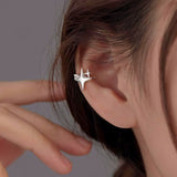 Sterling Silver Bling Star Ear Clips ( 1 PCS )