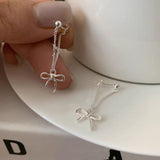 Sterling Silver Bow Earrings