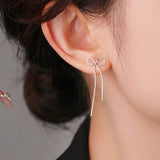 Sterling Silver Bow Earrings