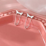 Sterling Silver Bow Earrings