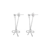 Sterling Silver Bow Earrings