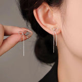 Sterling Silver Bow Earrings