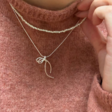 Sterling Silver Bow Necklaces