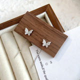 Sterling Silver Butterfly Threader Earrings