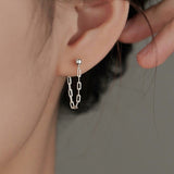 Sterling Silver Chain Earrings