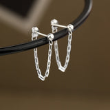 Sterling Silver Chain Earrings