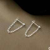 Sterling Silver Chain Earrings