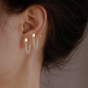 Sterling Silver Chain Earrings