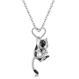 Sterling Silver Cow Cat Necklaces