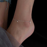 Sterling Silver Cross Anklets