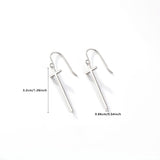 Sterling Silver Cross Ear Hook Earrings