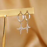 Sterling Silver Cross Earrings