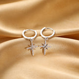 Sterling Silver Cross Earrings