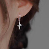 Sterling Silver Cross Earrings