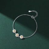 Sterling Silver Daisy Bracelets