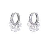 Sterling Silver Diamond Earrings