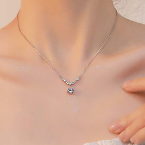 Sterling Silver Diamond Necklaces