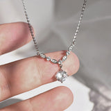 Sterling Silver Diamond Necklaces