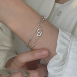 Sterling Silver Double Ring Bracelets