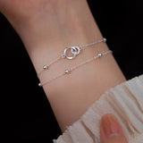 Sterling Silver Double Ring Bracelets