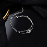 Sterling Silver Double Ring Bracelets