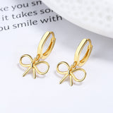 Sterling Silver Elegant Bow Earrings