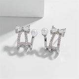 Sterling Silver Elegant Bow Studs