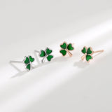 Sterling Silver Elegant Clover Studs