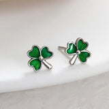 Sterling Silver Elegant Clover Studs