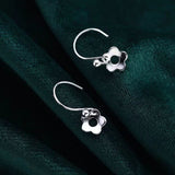 Sterling Silver Elegant Flower Earrings