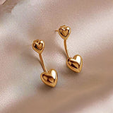 Sterling Silver Elegant Heart-Design Earrings