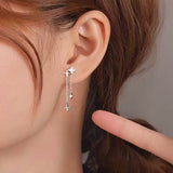 Sterling Silver Elegant Star Earrings