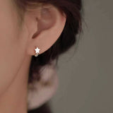 Sterling Silver Elegant Star Earrings