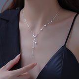 Sterling Silver Elegent Butterfly And Pearl Necklaces