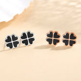 Sterling Silver Four-Leaf Clover Earrings