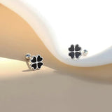 Sterling Silver Four-Leaf Clover Earrings