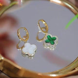 Sterling Silver Four-Leaf Clover Earrings