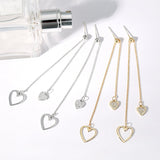 Sterling Silver Heart-Design Earrings