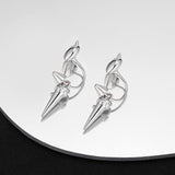 Sterling Silver Heart-Design Earrings