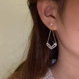 Sterling Silver Heart-Design Earrings