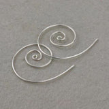 Sterling Silver Hoop Threader Earrings